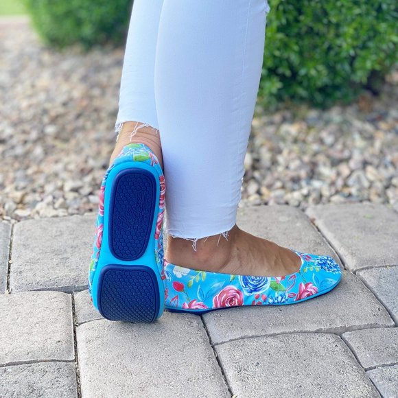 Storehouse Flats Shoes Storehouse Flats Light Blue Freedom Floral